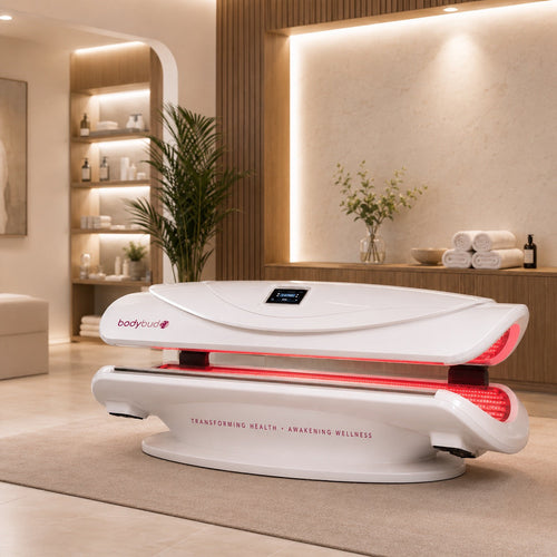 bodybud GlowBed Studio commercial red light therapy chamber