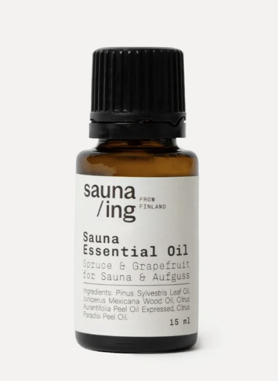 Sauna/ing Spruce & Grapefruit essential oil 15 ml bottle