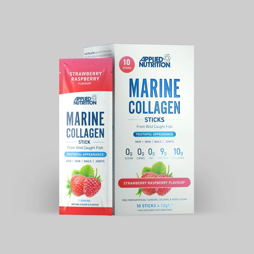 Applied Nutrition Marine Collagen Sticks Strawberry Raspberry